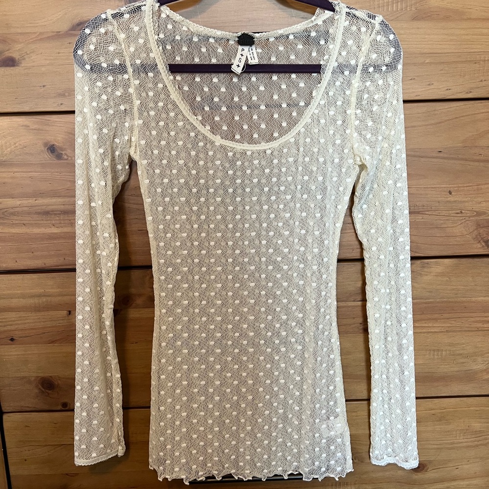 Elegant Cream Lace Top